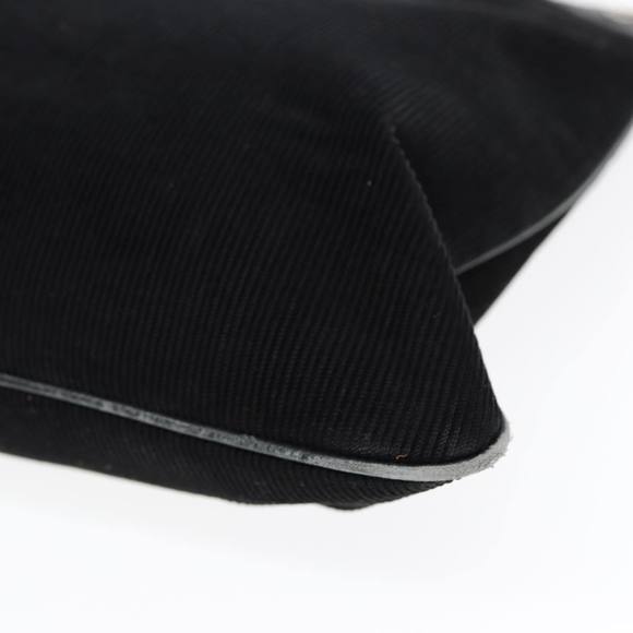 BURBERRY Tote Bag Corduroy Leather Black Silver Auth bs17934 - Picture 15 of 16